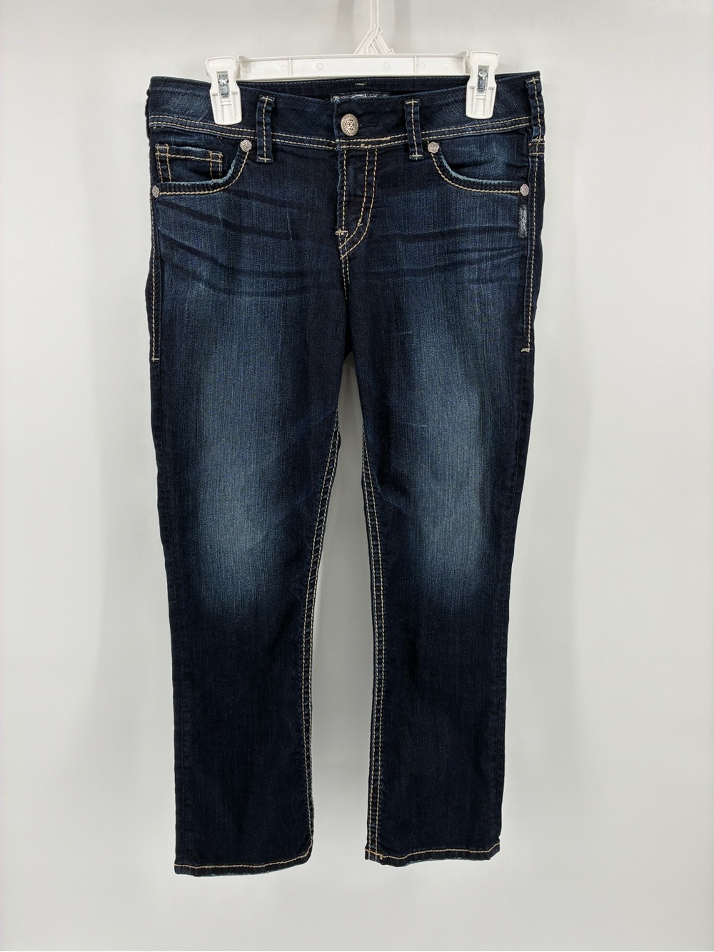Silver Suki Capri Women’s Dark Wash Jeans - Blue